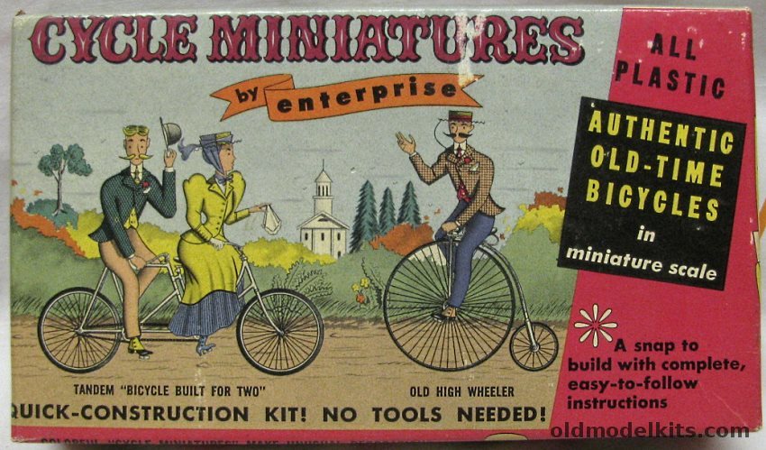 Enterprise 1/15 Cycle Miniatures Tandem Bicycle, B2 plastic model kit